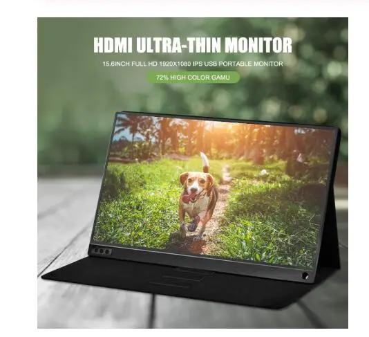 15.6 ġ Ǯ HD 1920x1080 IPS USB ޴  W-LED Ʈ  ȭ HDMI Ʈ    ̽